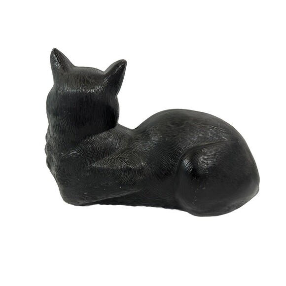 Vintage Blow Mold Cat~ULTRA RARE~Union Products Spooky Halloween Black Cat MCM - Picture 3 of 6